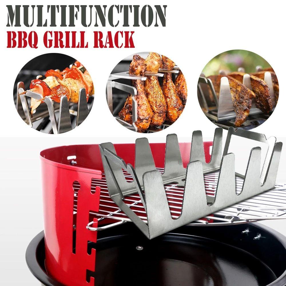Vỉ Nướng BBQ Bằng Thép Không Gỉ Chịu Nhiệt Độ Cao Đa Năng Tiện Dụng