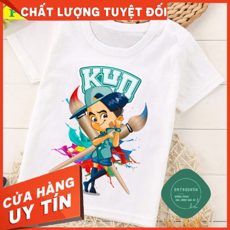 Áo thun giá sỉ (Nhiều Màu) Áo thun in hình Gia Đình Kun nông dân siêu phàm siêu đẹp | Áo Kun Family cho bé trai | bé gái