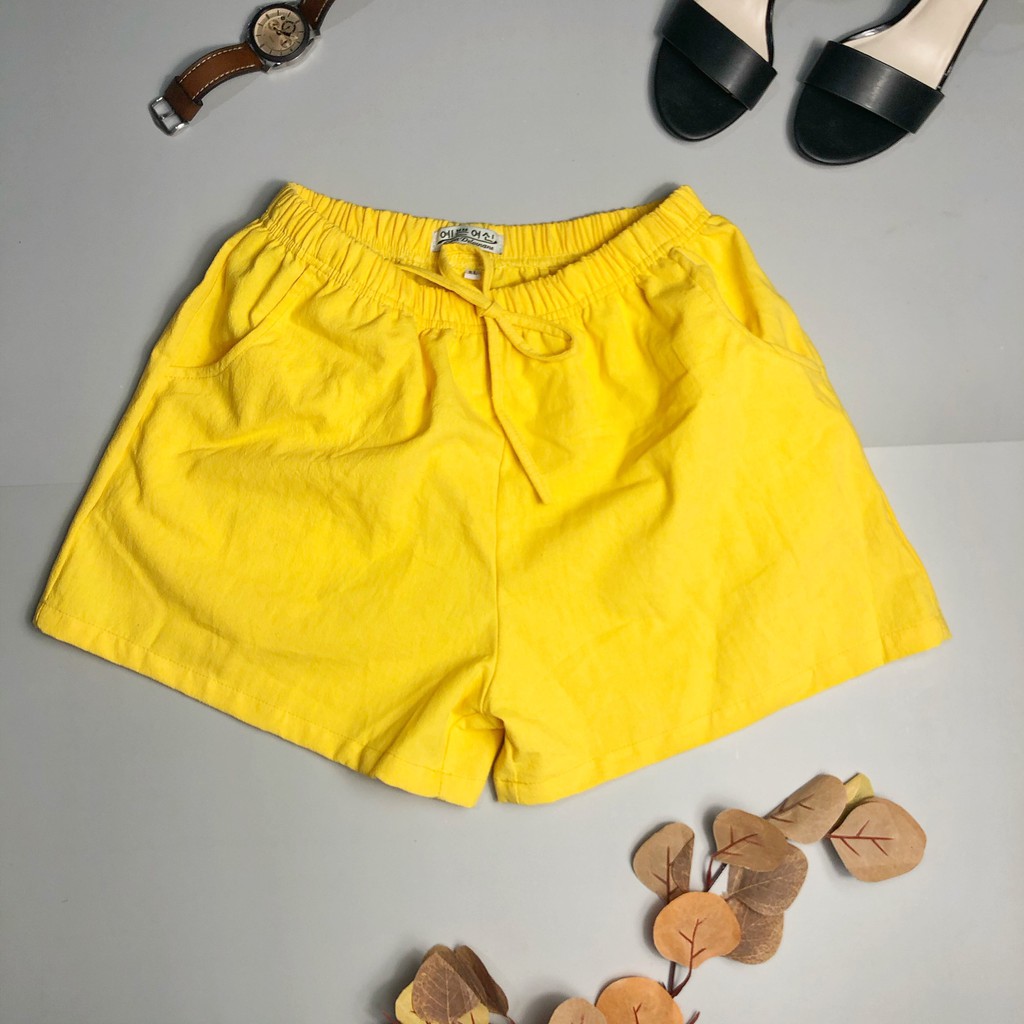 Quần short đũi cotton Hàn Quốc kiểu ulzzang nữ | BigBuy360 - bigbuy360.vn