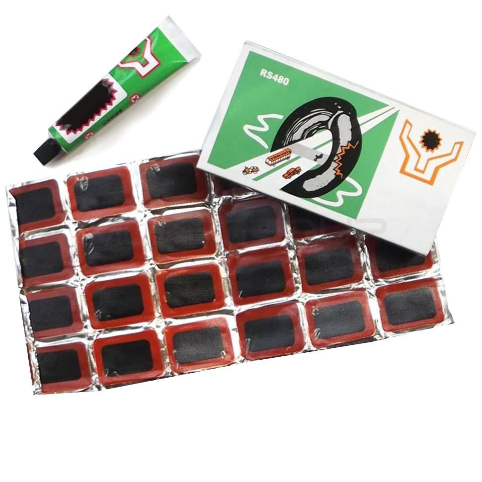 Miếng vá săm lốp xe đạp48 miếng kèm tuýt keo dự phòng khẩn cấp tiện dụng MLH