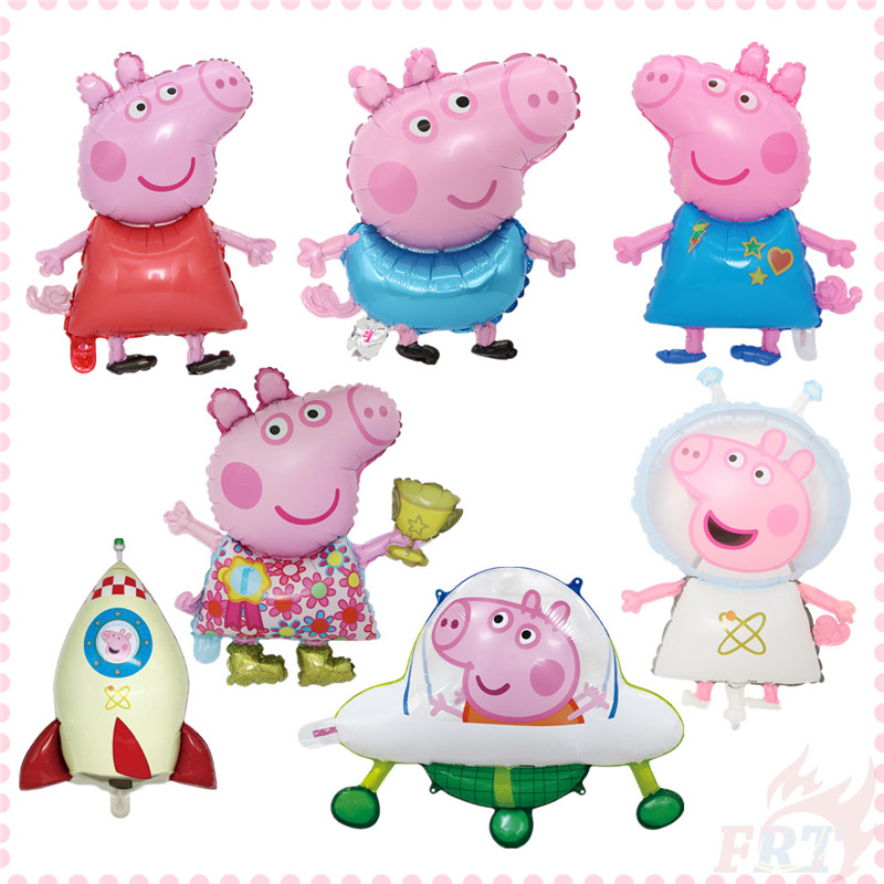 Bong bóng lá nhôm hình chú heo peppa dành cho trang trí tiệc tùng