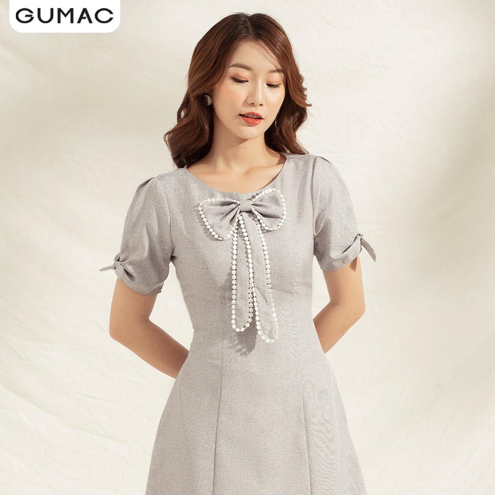 Đầm phối nơ ngực DA1185 GUMAC | BigBuy360 - bigbuy360.vn
