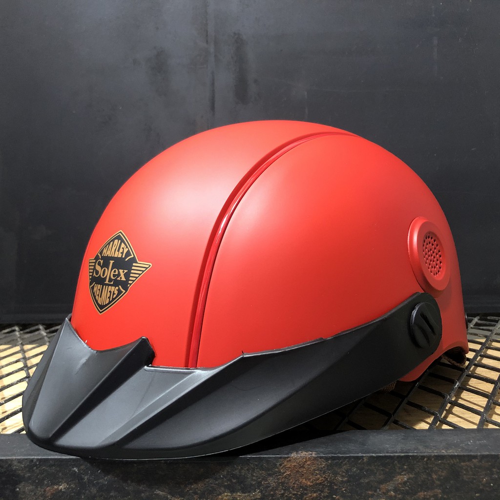 | 𝗥𝗲𝗱 𝐂𝐨𝐥𝐥𝐞𝐜𝐭𝐢𝐨𝐧 | Mũ Bảo Hiểm Thời Trang Sơn Màu Đỏ Phổ Thông Unisex