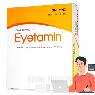 Hộp Nhỏ Mắt Eyetamin Cung Cấp Vitamin Cho Mắt Hằng Ngày 10ml