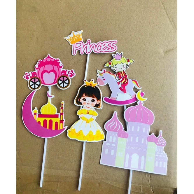 Combo 5 set hoàng tử , công chúa trang trí bánh kem