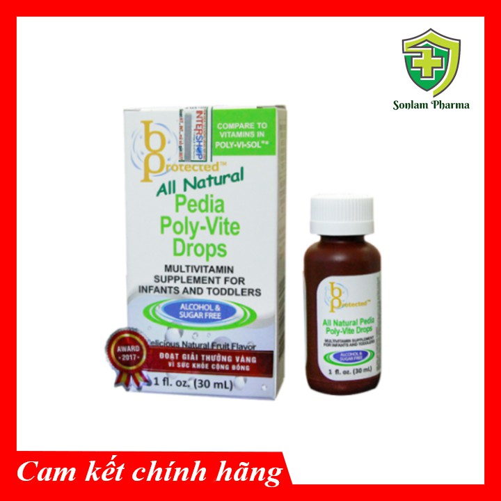 Siro Bổ Sung Vitamin Khoáng Chất Pedia Poly-Vite Drops Mẹ Khỏi Lo Con Biếng Ăn, Suy Dinh Dưỡng