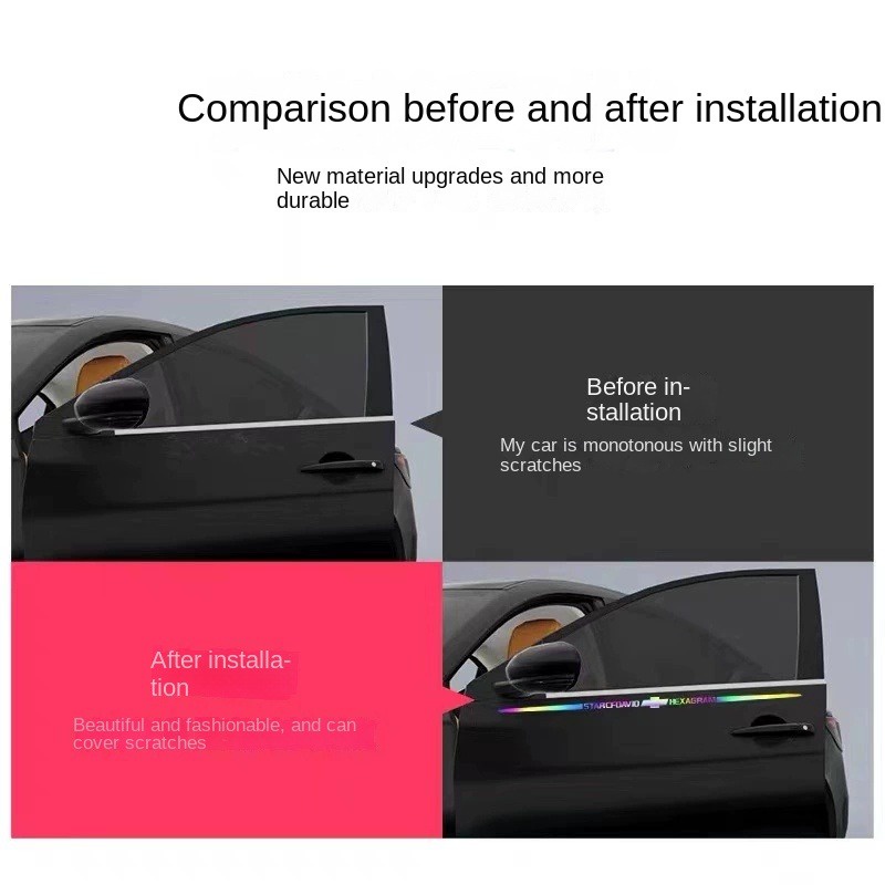 Miếng Dán Phản Quang Màu laser Hình Đôi Cánh Trang Trí Kính Sau Xe Hơi