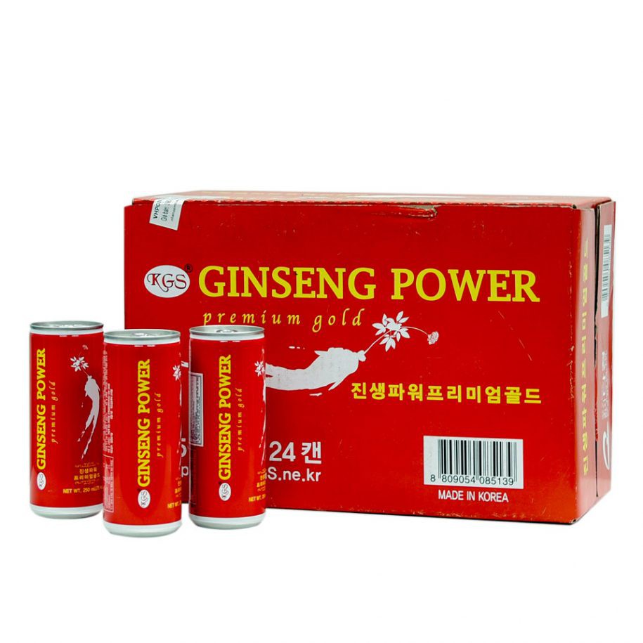 Nước uống tăng lực hồng sâm KGS 250ml x 24 lon