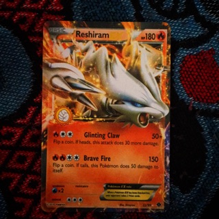 Thẻ bài Pokemon Basic - Reshiram EX - tặng thêm 4 con basic vàng
