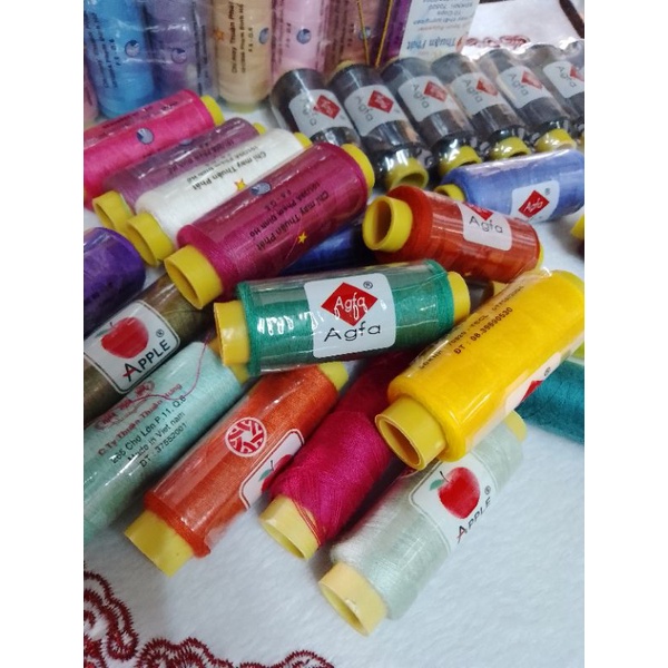 Bán lốc 10 cuộn chỉ agfa may đồ có nhiều màu lựa chọn