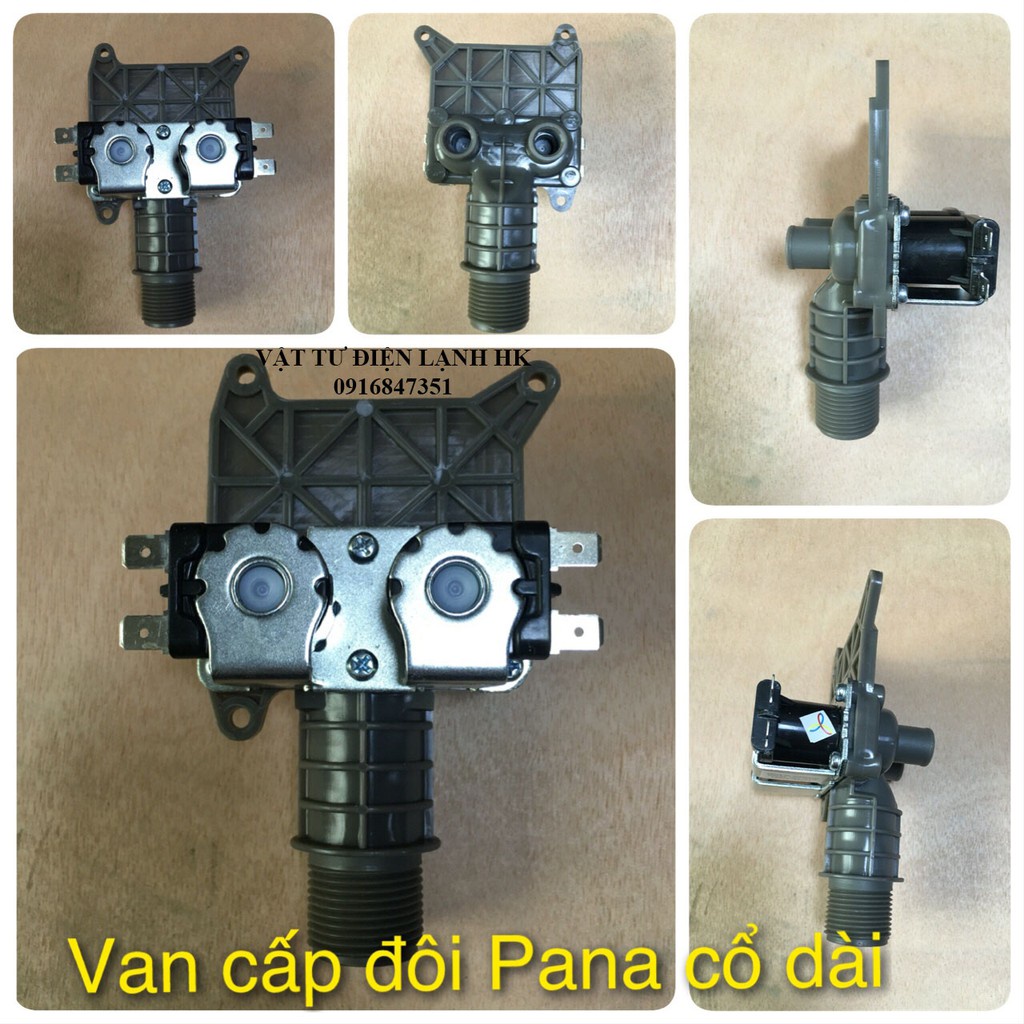 Van cấp nước máy giặt panasonic. (chọn đúng loại khi đặt hàng) valve đôi cổ dài - van bốn cổng cửa pana