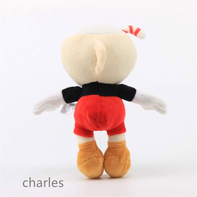 Đồ chơi nhồi bông hình Cuphead 9.8 inch