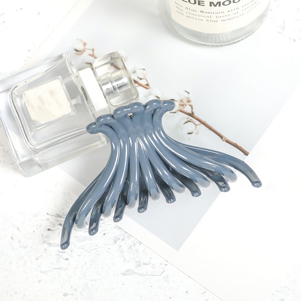 Kẹp Tóc Nhựa Màu Trơn Đơn Giản Thời Trang