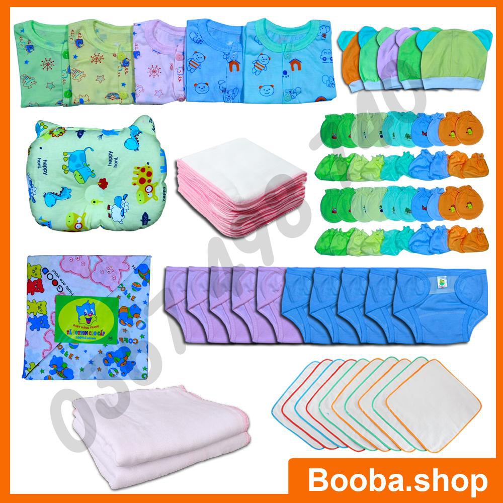 Combo 73 Món Đồ Dùng Cho Bé Sơ Sinh từ 3-5kg ( tặng bé 1 bình sữa 60ml tiện lợi )