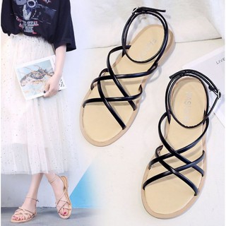SALE OFF - Sandal bệt dây đan chéo đế dẻo - Mẫu S19 Mây Shoes