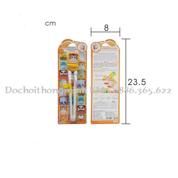 Đũa tập gắp CÓ VÒNG XỎ NGÓN cho bé từ 2 tuổi