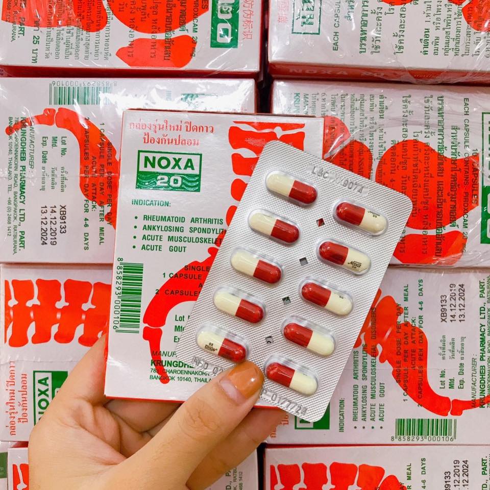 1 vĩ 10 Viên Uống Xương khớp Noxa 20 Thái Lan