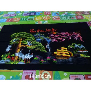 Tranh thêu thành phẩm thuận buồm xuôi gió 148x85cm