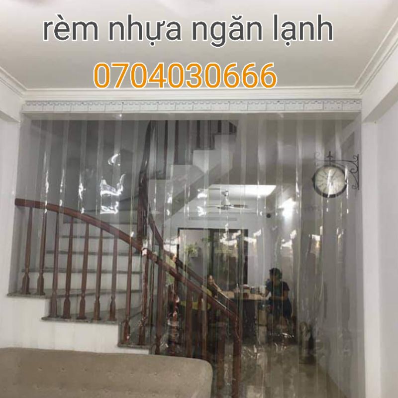 Rèm nhựa PVC trắng trong giá rẻ tại hà nội