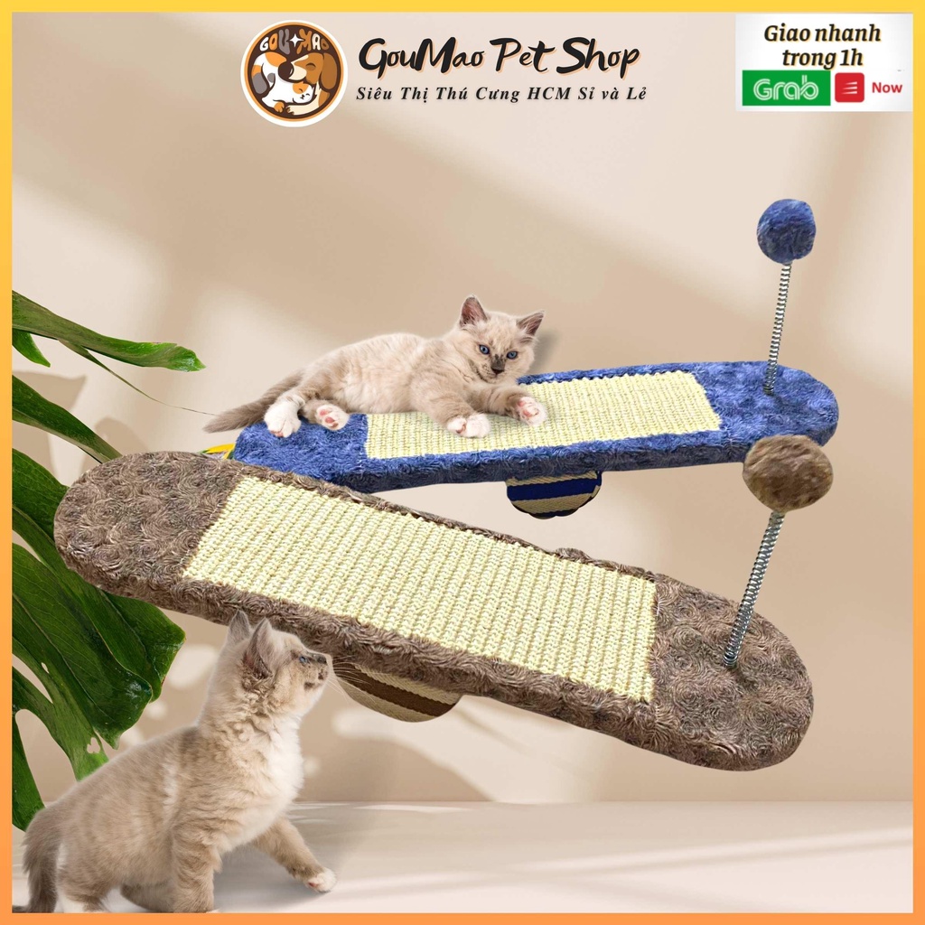 [Ảnh thật] Bàn cào bập bênh dành cho mèo - GOUMAO PET