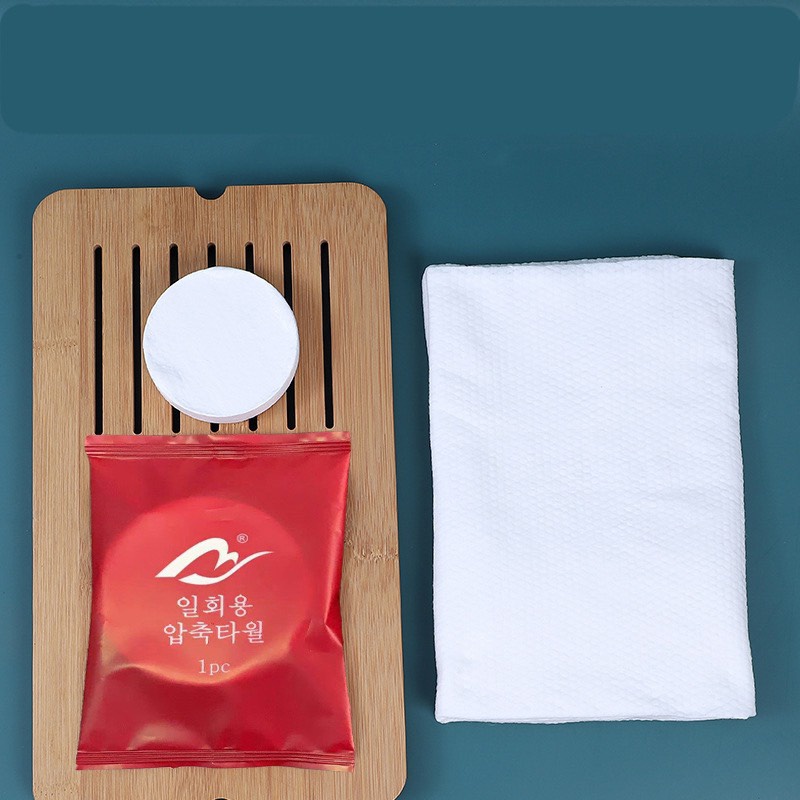 Combo Khăn tắm viên nén du lịch  dùng một lần, Khăn tắm cotton tiện lợi -Br 01596