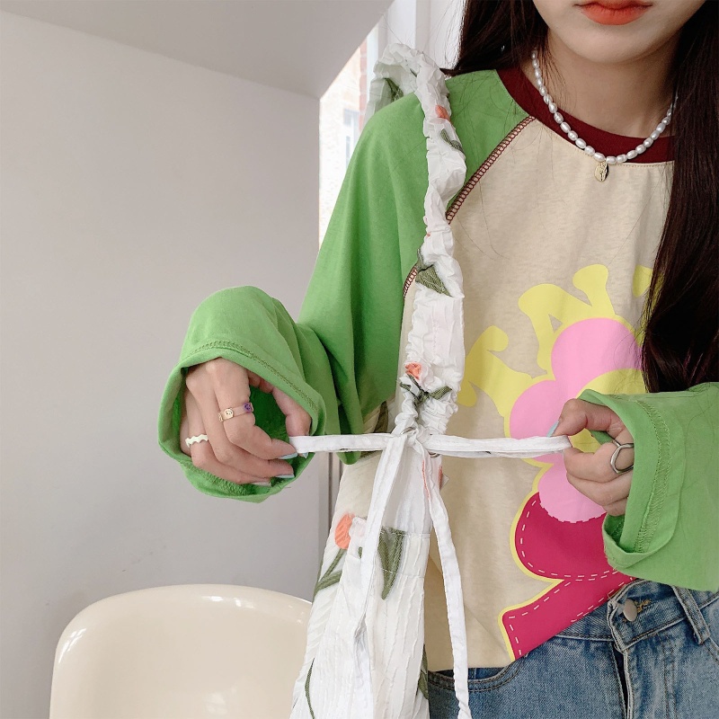 Túi Đựng Mỹ Phẩm Họa Tiết Hoa Tulip Phong Cách Pháp