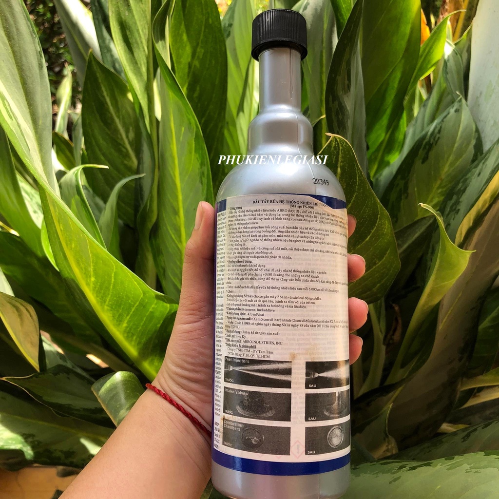 Súc Béc Xăng ABRO FUEL SYSTEM CLEANER 473ml xe oto
