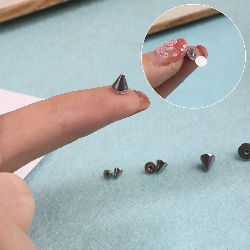 Bộ Khuyên Xỏ Mũi / Chân Mày / Môi / Móng Tay Không Xỏ Lỗ Nhiều Kích Thước Phong Cách Hip hop Âu Mỹ S