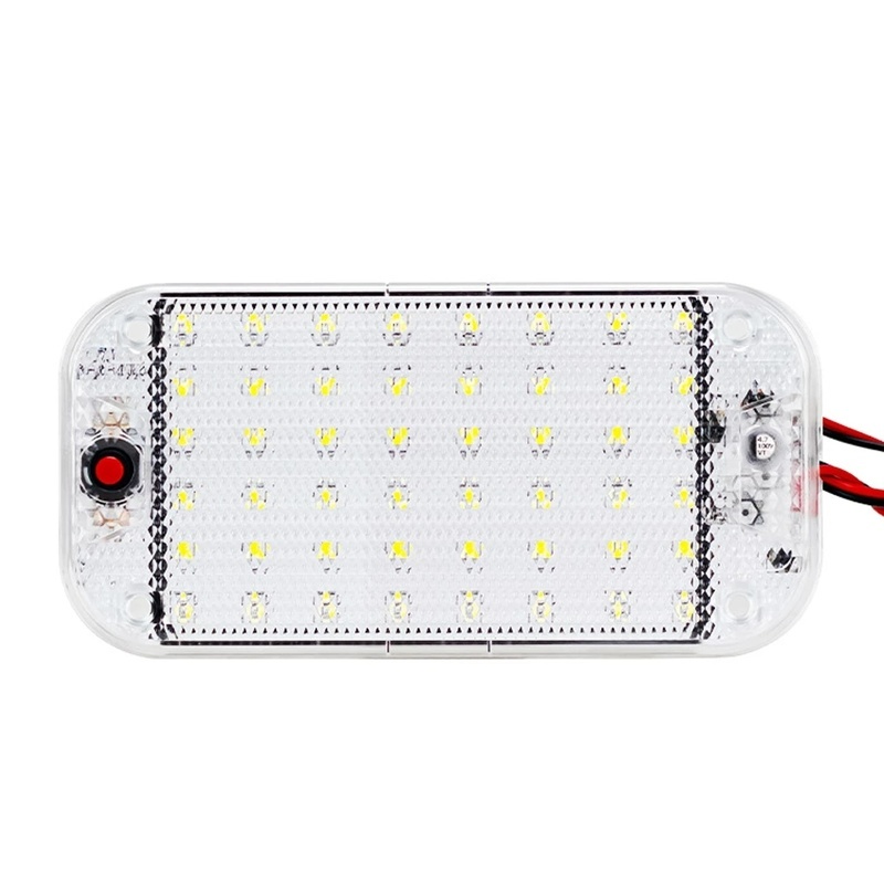 1 Bộ Đèn LED Siêu Mỏng Hình Vỏ Sò Pha Lê Chuyên Dụng Cho Xe Hơi