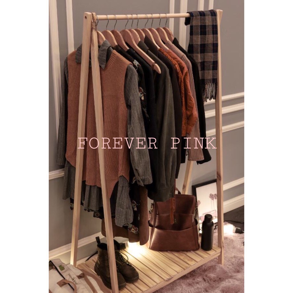 Giá Treo Quần Áo Chữ A 1 Tầng Gỗ Thông Nhập Khẩu Mỹ - Bảo Hành 1 năm 1 đổi 1 - A Hanger 1FM - Nội thất decor Family