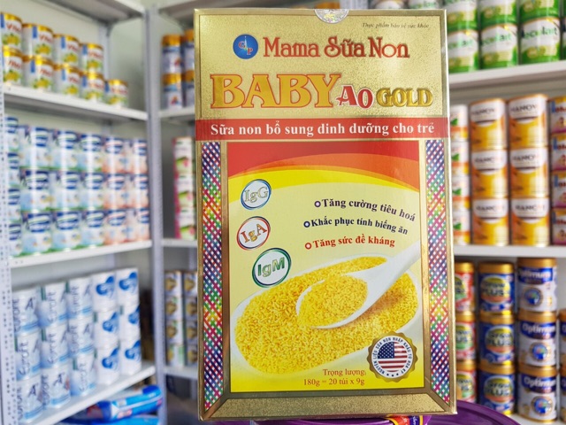[ Mẫu Mới ]Mama Sữa Non Baby A0 Gold (hộp to 180g) date mới