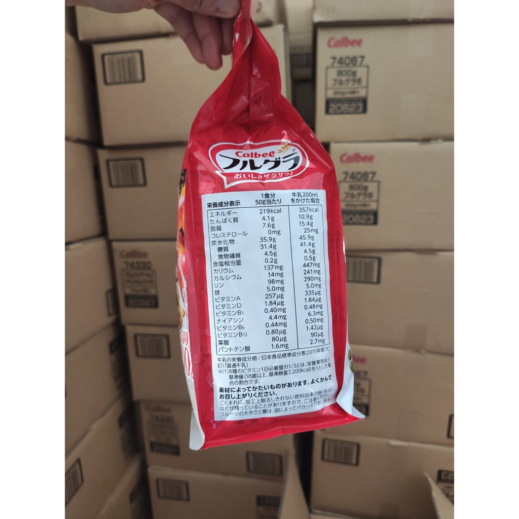 Ngũ cốc calbee Nhật Bản 800g chính hãng giá tốt ăn kiêng giảm cân có loại ít đường