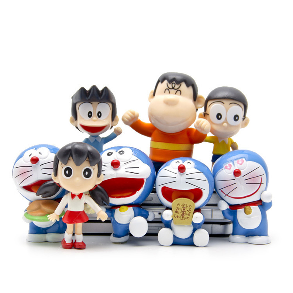 Set 8 Mô Hình Đồ Chơi Nhân Vật Shizuka Minamoto Trong Phim Hoạt Hình Doraemon