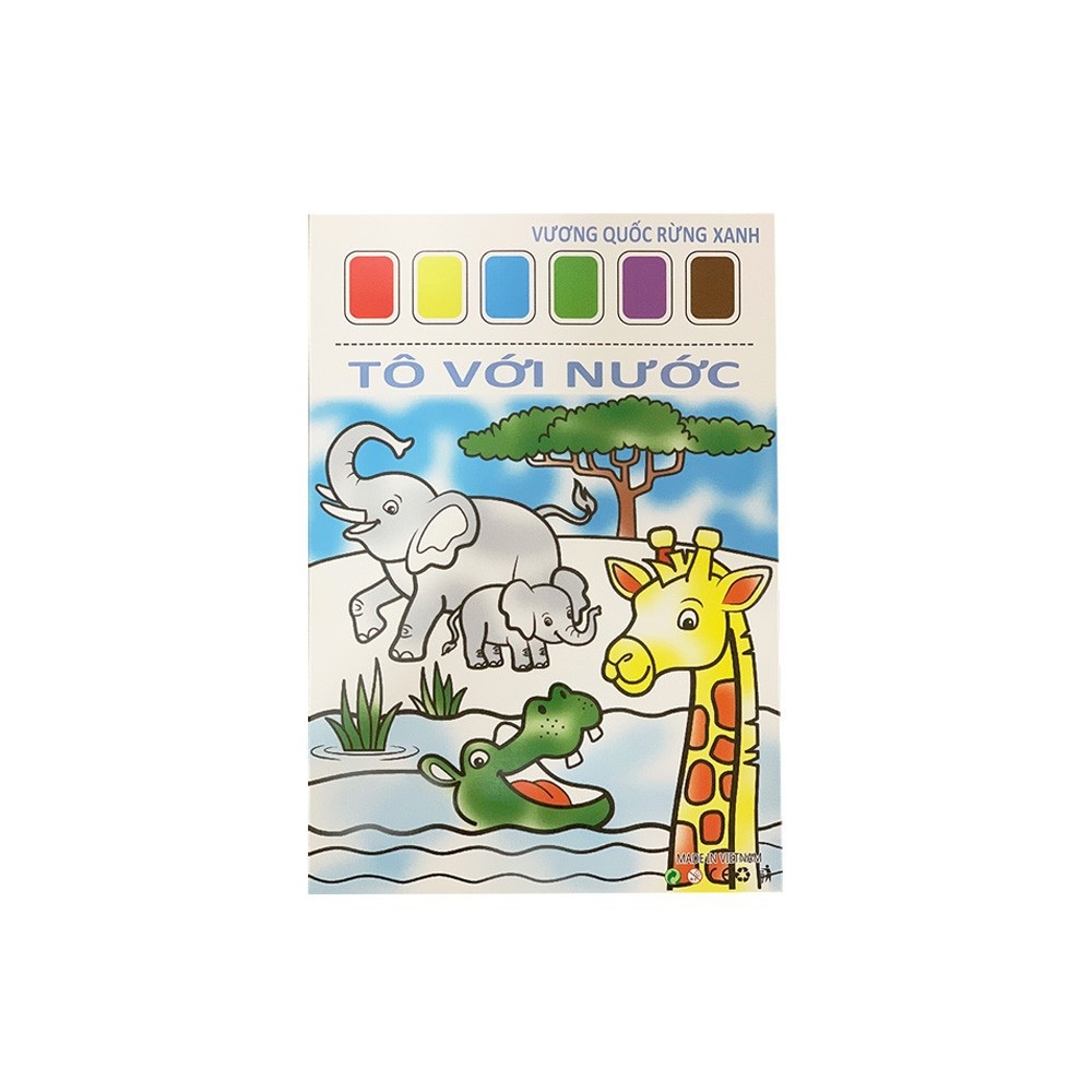 Bộ 6 Tranh Tập tô màu cho bé với 4 chủ đề mới yêu thích