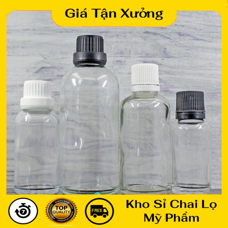 Lọ Chiết Serum ❤ TRÙM SỈ ❤ [50ml,100ml] Chai lọ đựng tinh dầu nắp vặn đen nhỏ giọt chiết tinh dầu , phụ kiện du lịch