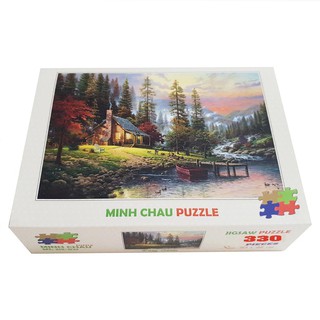 Bộ tranh xếp hình 330 mảnh ghép của liên kết mua – Ráng Chiều (30x44cm)