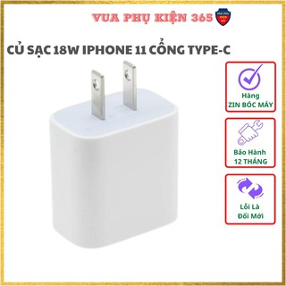 Củ Sạc Nhanh 18w iPhone, Cục Sạc Nhanh iPhone 11/11Pro/11ProMax CHÍNH HÃNG Cổng TypeC - Hàng ZIN BÓC MÁY, BH 12 Tháng