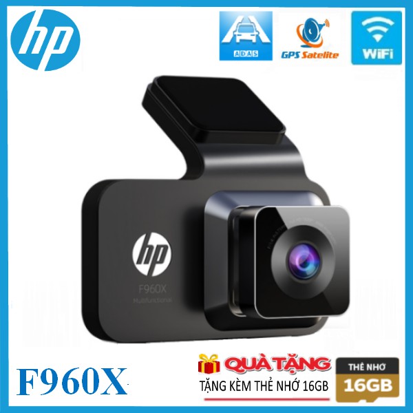 Camera hành trình HP F960x tích hợp GPS và cảnh báo ADAS Wifi