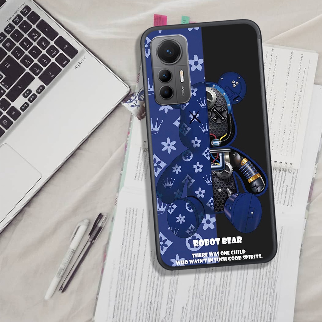 Ốp Lưng XIAOMI MI 12 LITE, In Hình Gấu Bear--Brick Phong Cách, Đẹp