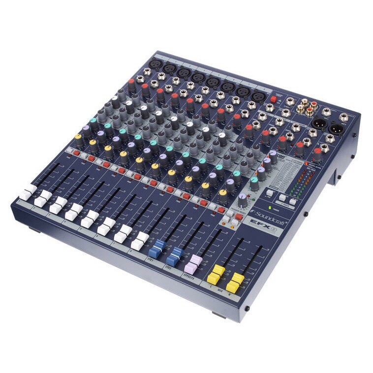 [MẪU MỚI] Bàn mixer soundcard CRAFT EFX8 (vang số EFX 8) hỗ trợ âm thanh hát karaoke,livetream fb, bộ vi xử lý AudioDNA