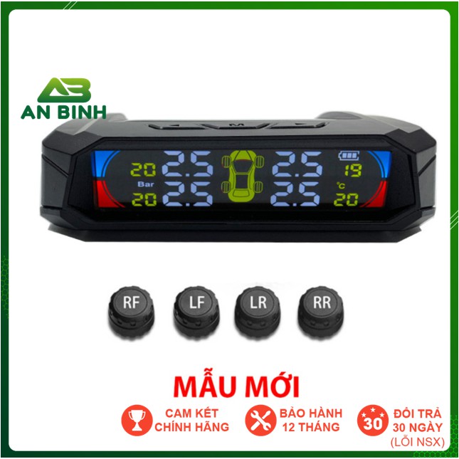 Cảm Biến Áp Suất Lốp Ô Tô TPMS Phiên Bản QUỐC TẾ, dùng Năng Lượng Mặt Trời