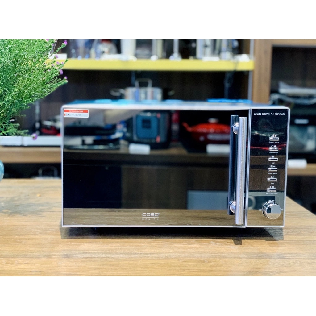 Lò vi sóng kèm nướng đa năng Caso MG20 Ceramic 2in1 dung tích 20L, nhập Đức chính hãng