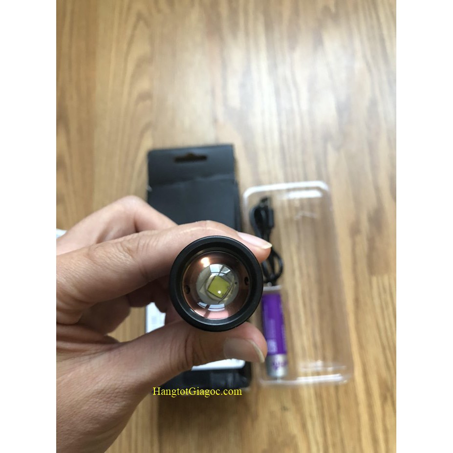 Đèn pin led siêu sáng Supfire A2 pin Lithium, sạc USB –