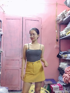 Quần giả váy kaki co dãn (ảnh thât+video ) CV105