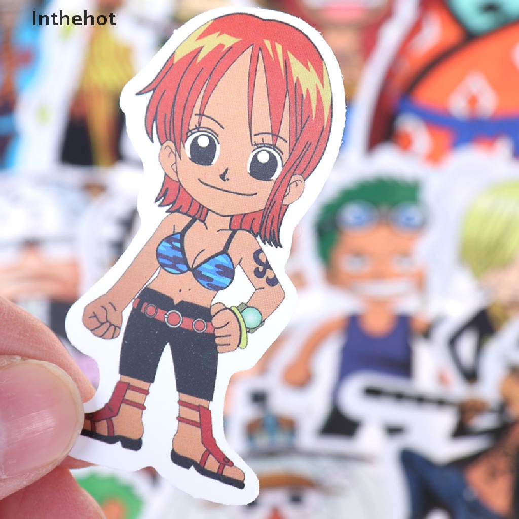 Bộ 50 Miếng Dán Trang Trí Ván Trượt / Xe Hơi Hình One Piece
