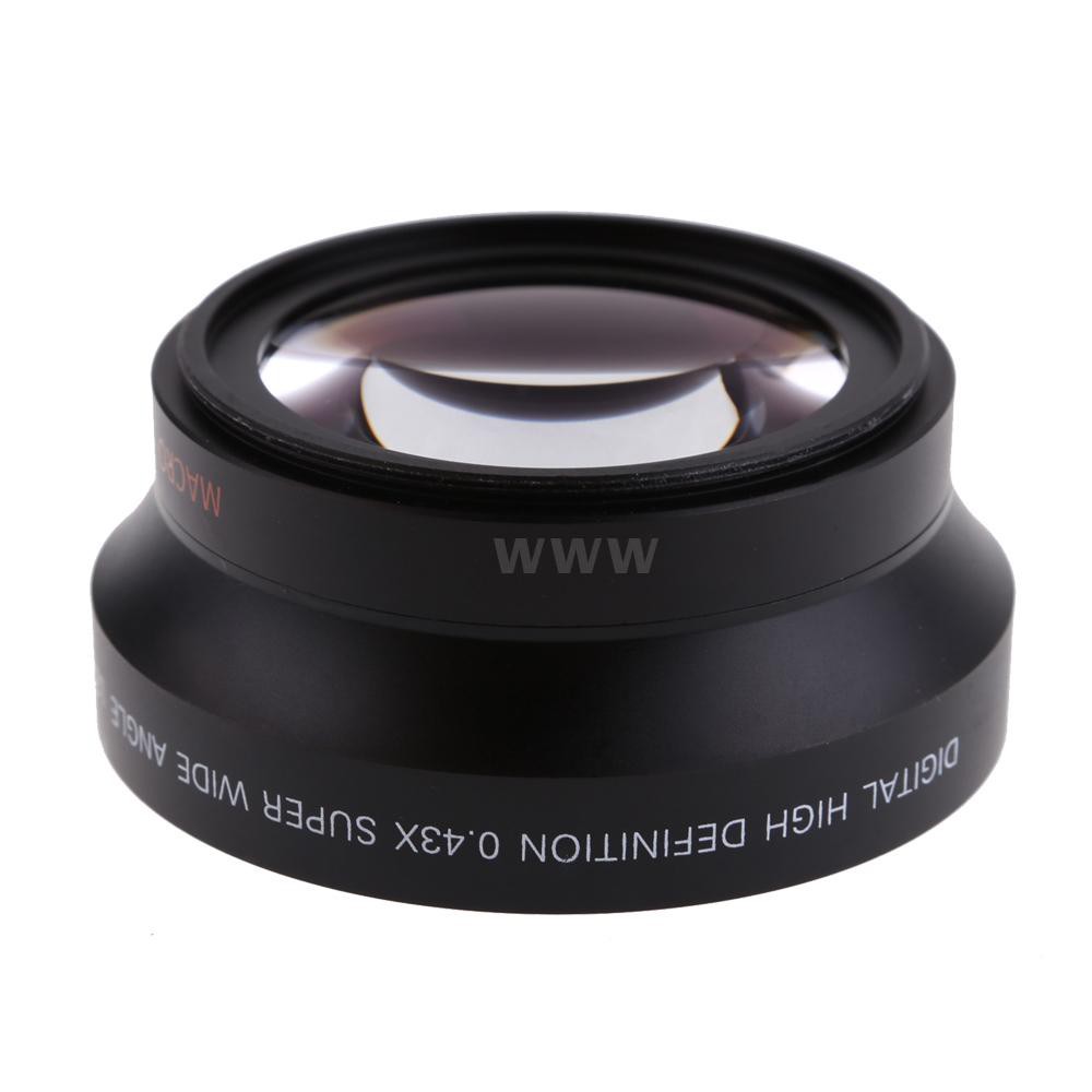 67mm Digital High Definition 0.43×SuPer Wide Angle Lens With Macro Japan Optics for Canon Rebel T5i T4i T3i 18-135mm 17-85mm and Nikon 18-105 70-300VR