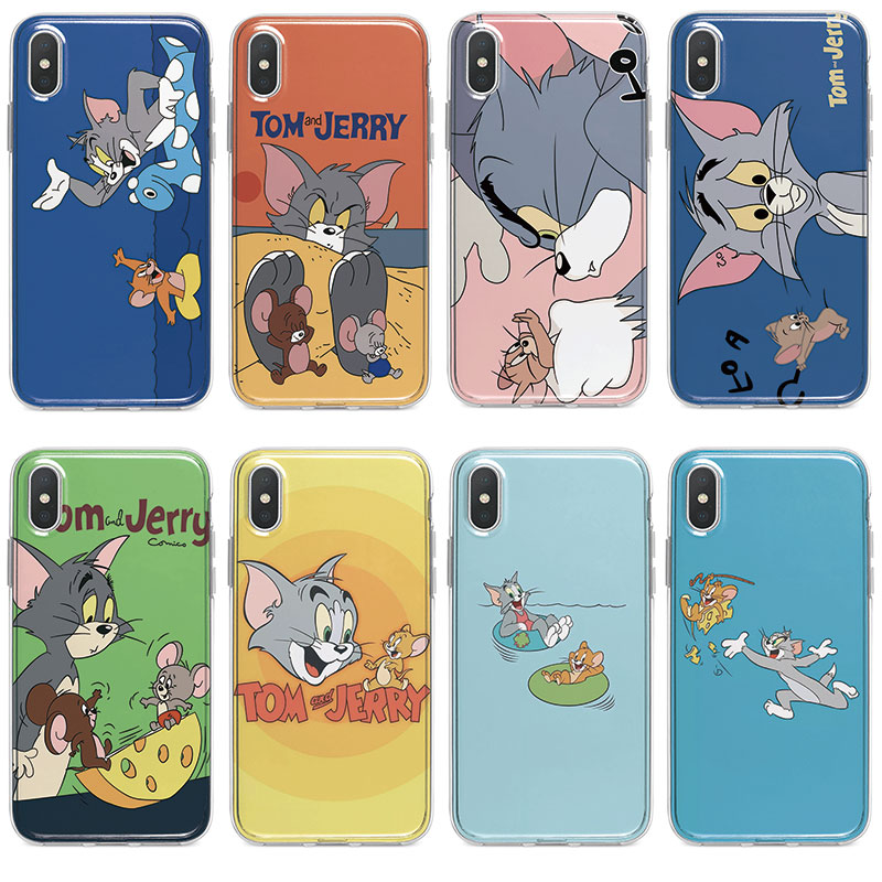 Ốp lưng Huawei Y6 II Y6 2017 Prime 2018 Y6 Pro 2019 vỏ điện thoại Silicone mềm Case Cover Tom và Jerry