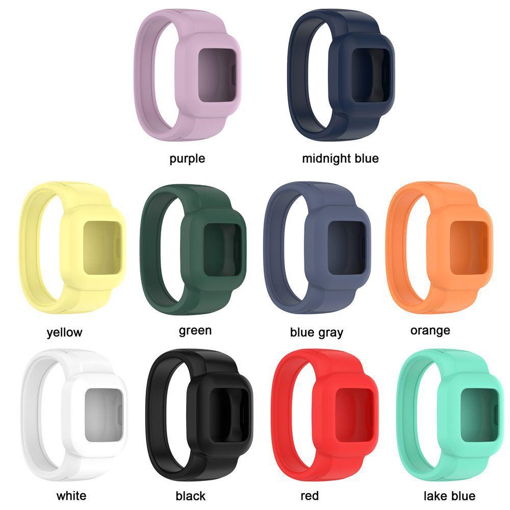 Dây Đeo Thay Thế Bằng Silicone Mềm Màu Trơn Cho Garmin Vivofit JR 3 GarminFit JR3
