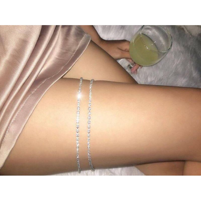 Vòng choker eo, cổ, đùi đá cực sang chảnh mã SC-040788