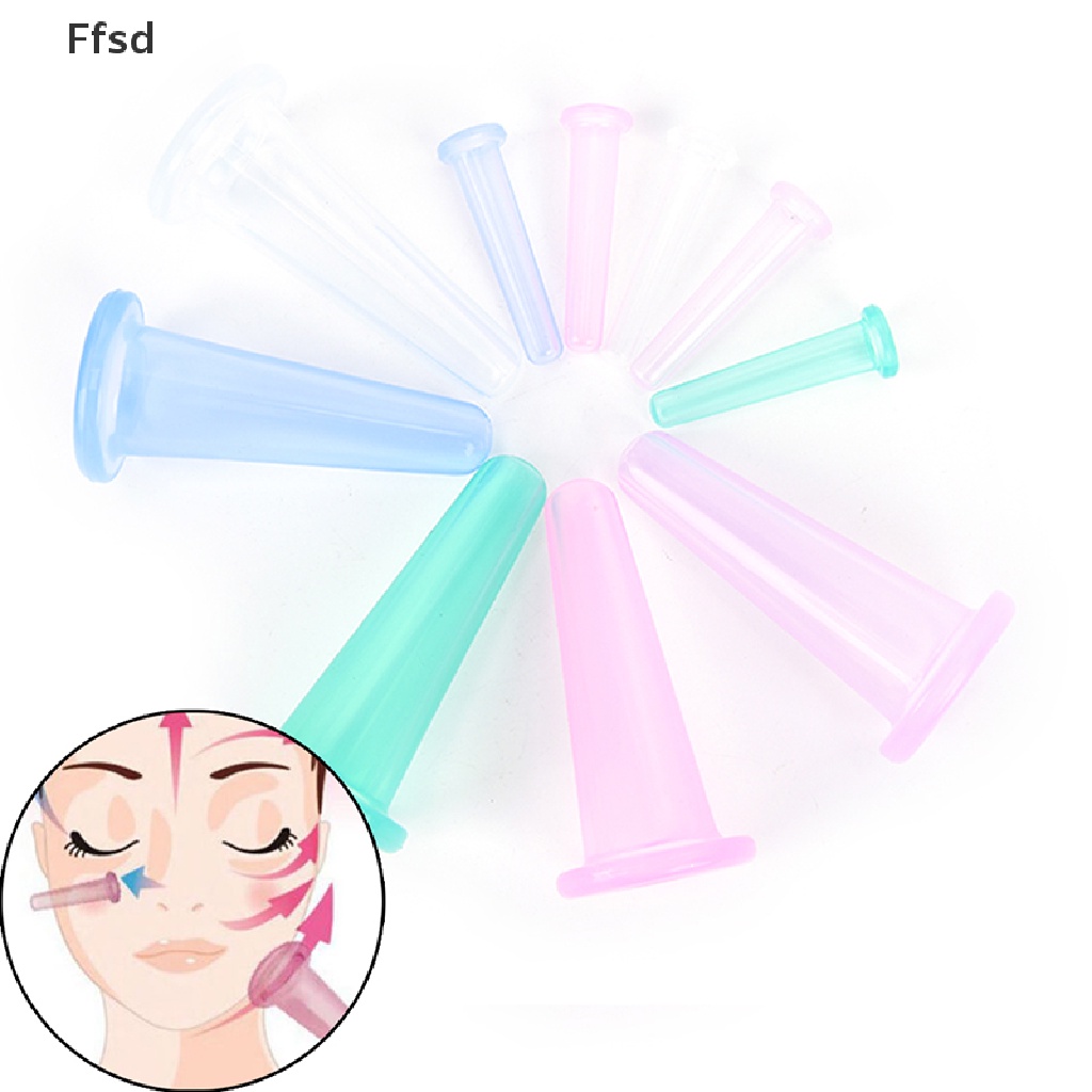 Cốc Giác Hơi Mát Xa Nâng Cơ Mặt / Mắt Bằng Silicone Chống Lão Hóa